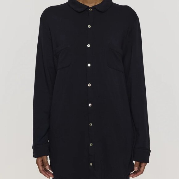 Bleusalt The Boyfriend Shirt , Size 2, Black - Picture 5 of 5